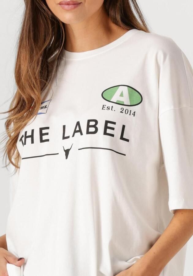 ALIX THE LABEL Dames Tops & T-shirts Ladies Knitted Racer T-shirt Wit - Foto 2