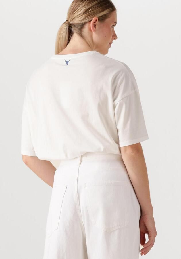 ALIX THE LABEL Dames Tops & T-shirts Ladies Knitted The Label T-shirt Wit - Foto 2