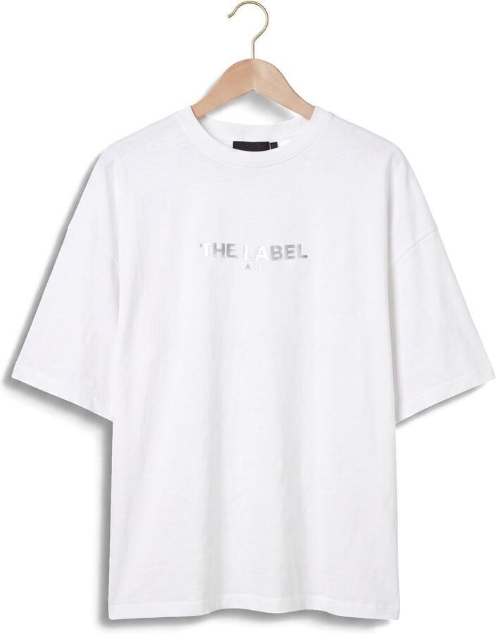 ALIX THE LABEL Dames Tops & T-shirts Ladies Knitted The Label T-shirt Wit - Foto 2