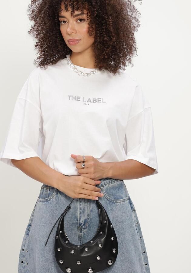 ALIX THE LABEL Dames Tops & T-shirts Ladies Knitted The Label T-shirt Wit - Foto 4