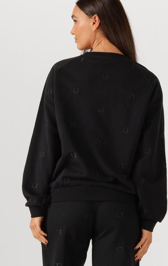 ALIX THE LABEL Dames Truien & Vesten Knitted Logo Sweater Zwart - Foto 3