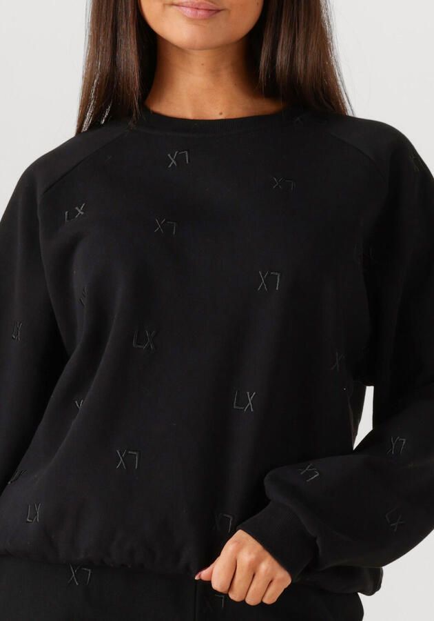 ALIX THE LABEL Dames Truien & Vesten Knitted Logo Sweater Zwart - Foto 2