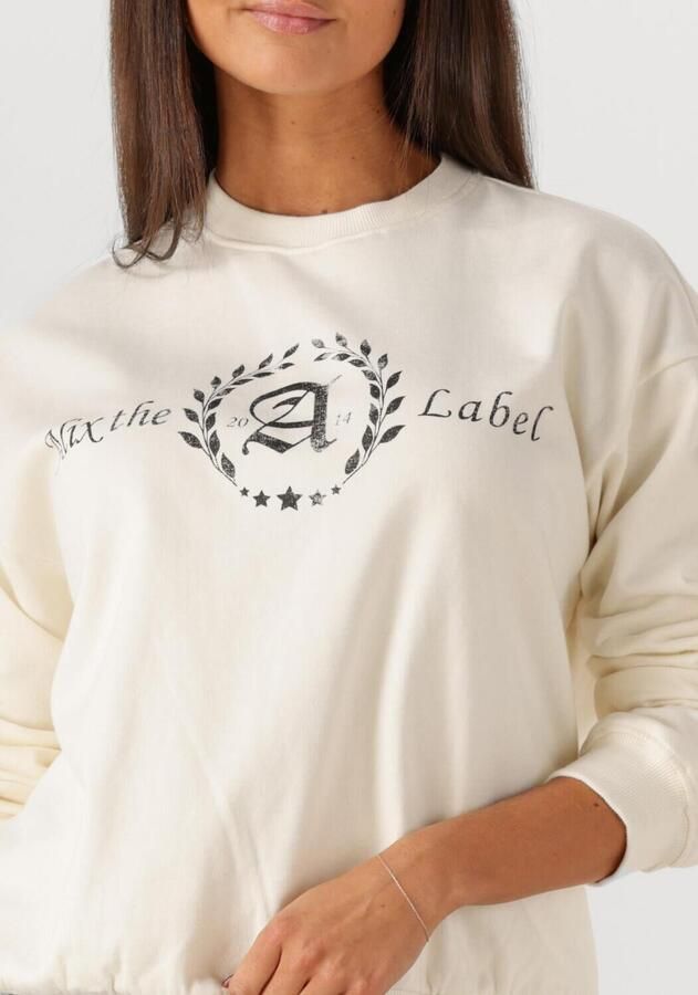 ALIX THE LABEL Dames Truien & Vesten Ladies Knitted Collage Sweater Creme - Foto 2