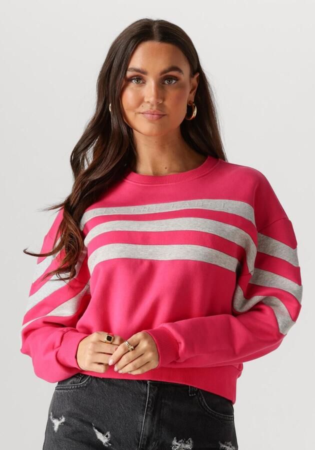 ALIX THE LABEL Dames Truien & Vesten Ladies Knitted Cropped Sweater Roze - Foto 4