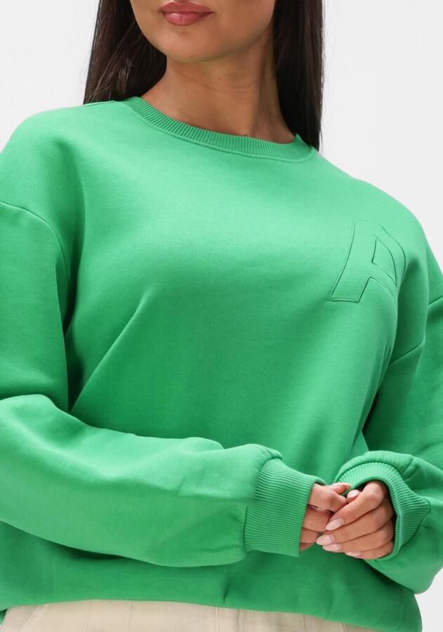 ALIX THE LABEL Dames Truien & Vesten Ladies Knitted Embroidered A Sweater Groen - Foto 3