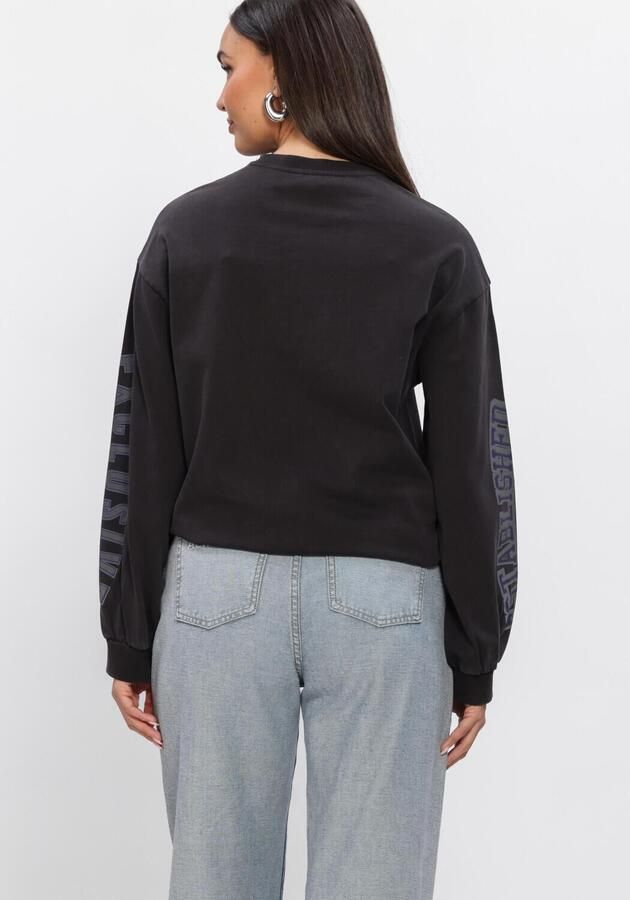 ALIX THE LABEL Dames Truien & Vesten Ladies Knitted Label Club Longsleeve T-shirt Zwart - Foto 2