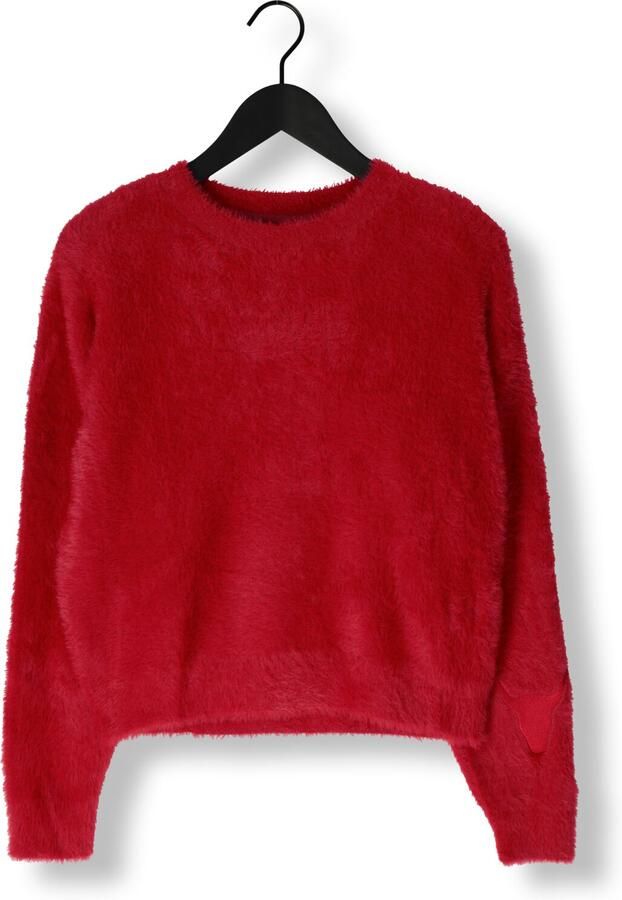 ALIX THE LABEL Dames Truien & Vesten Ladies Knitted Mohair Pullover Rood - Foto 2