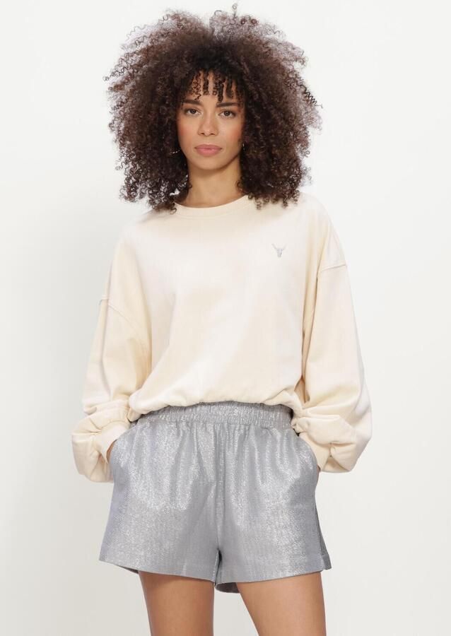 ALIX THE LABEL Dames Truien & Vesten Ladies Knitted Oversized Sweater Creme - Foto 3