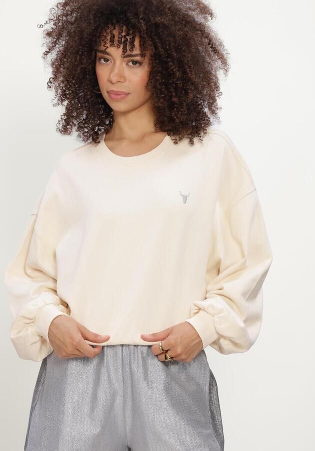 ALIX THE LABEL Dames Truien & Vesten Ladies Knitted Oversized Sweater Creme - Foto 4