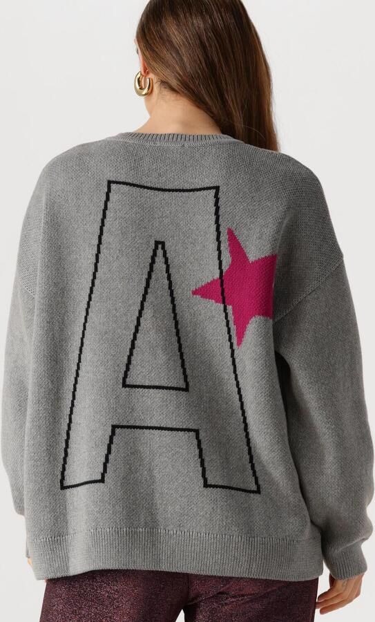 Alix The Label Grijze Dames Gebreide Trui Stijlvol Comfort Gray Dames - Foto 3