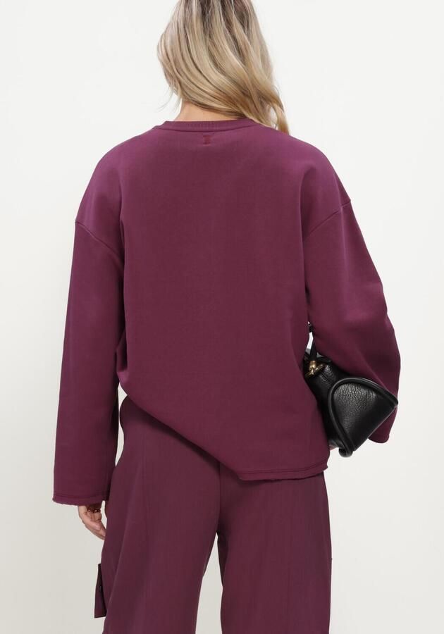 ALIX THE LABEL Dames Truien & Vesten Ladies Knitted The Label Sweater Bordeaux - Foto 2