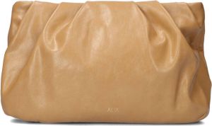 Alix the Label Camel Schoudertas Ladies Cracked Faux Leather Small Bag