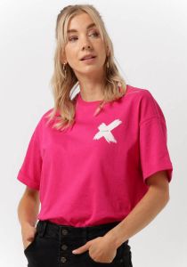 Alix the Label Fuchsia T-shirt Ladies Knitted X T-shirt