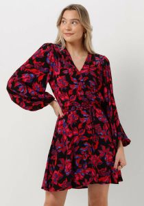 Alix the Label Multi Mini Jurk Ladies Woven Floral Dress With Smocked Waist