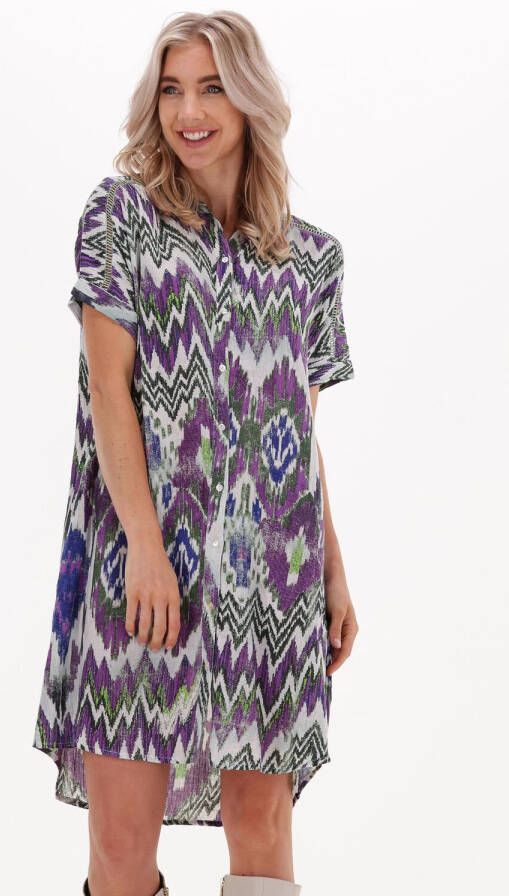 Alix The Label Ikat Tuniek Jurk Dames Geweven Multicolor Dames