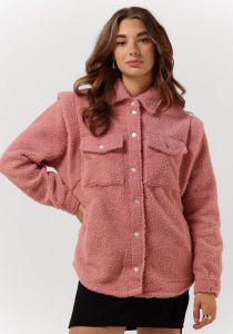 Alix the Label Roze Teddy Jas Ladies Knitted Teddy Blouse Jacket
