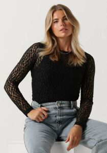 Alix the Label Zwarte Fitted Lace Top