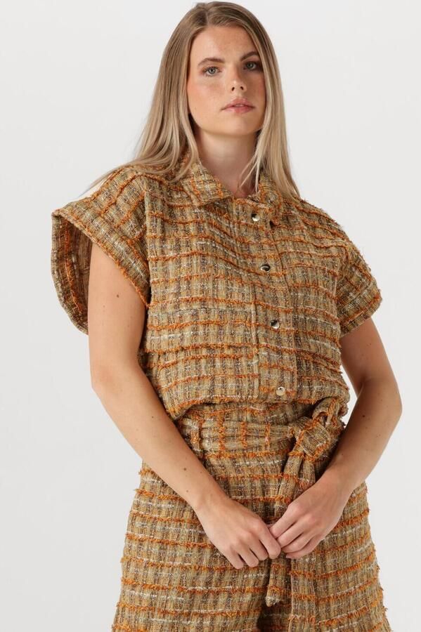 AMAYA AMSTERDAM Dames Blazers Emma Gilet Oranje - Foto 4