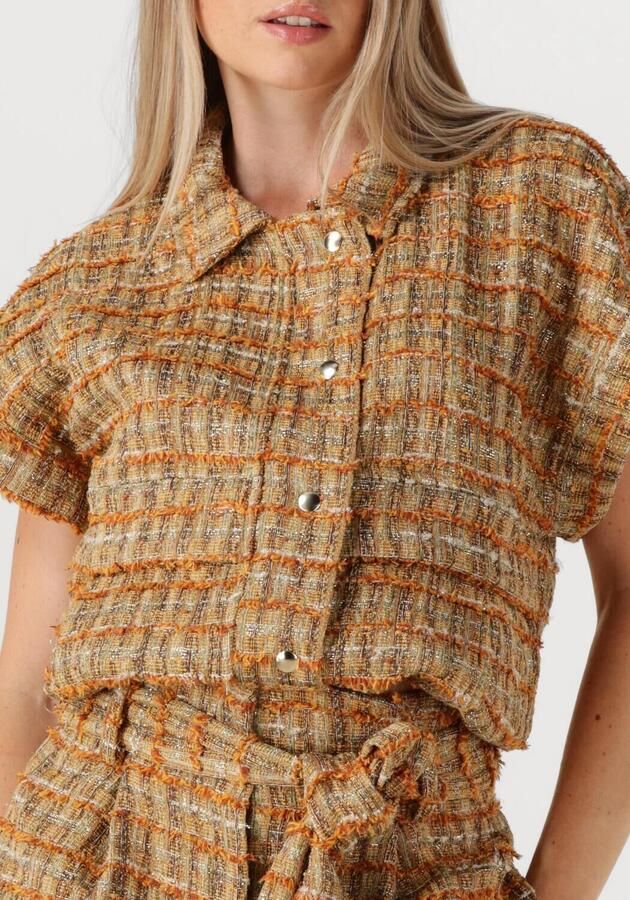 AMAYA AMSTERDAM Dames Blazers Emma Gilet Oranje - Foto 3