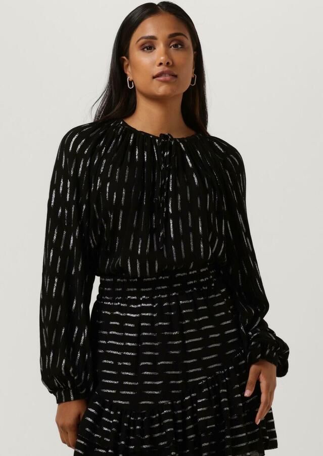 Amaya Amsterdam Zilver Adele Blouse Damesblouse Black Dames - Foto 4