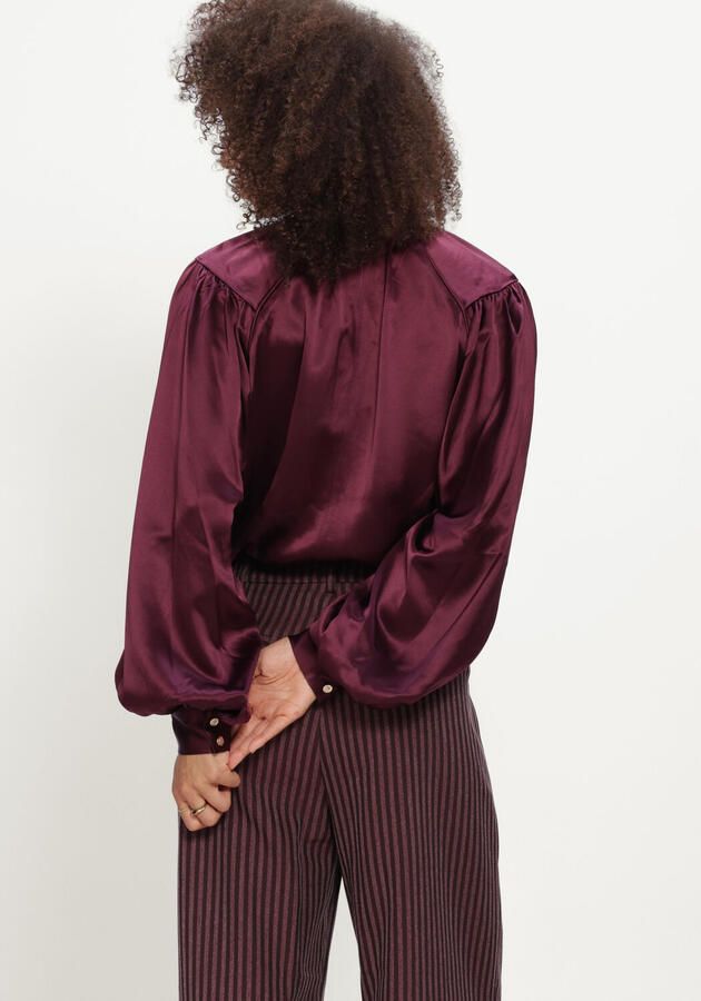 AMAYA AMSTERDAM Dames Blouses Auora Blouse Bordeaux - Foto 3