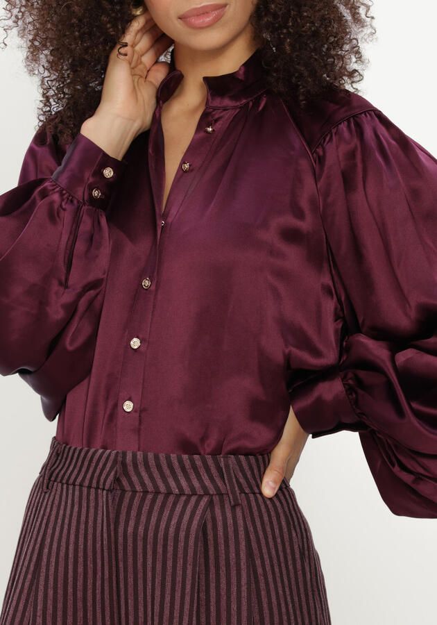 AMAYA AMSTERDAM Dames Blouses Auora Blouse Bordeaux - Foto 4