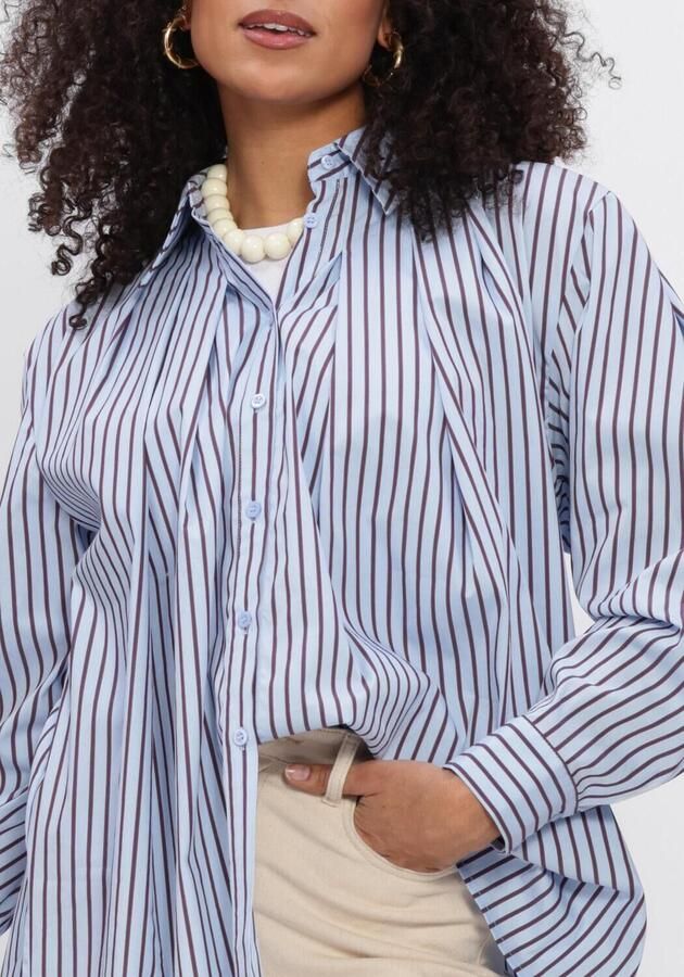 AMAYA AMSTERDAM Dames Blouses Blaze Lichtblauw - Foto 3
