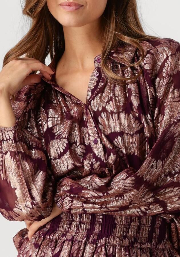 Amaya Amsterdam Droom Lange Mouw Blouse Purple Dames - Foto 2