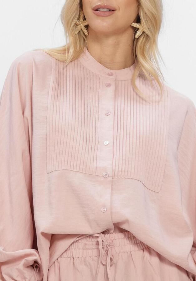 AMAYA AMSTERDAM Dames Blouses Faya Blouse Lichtroze - Foto 4