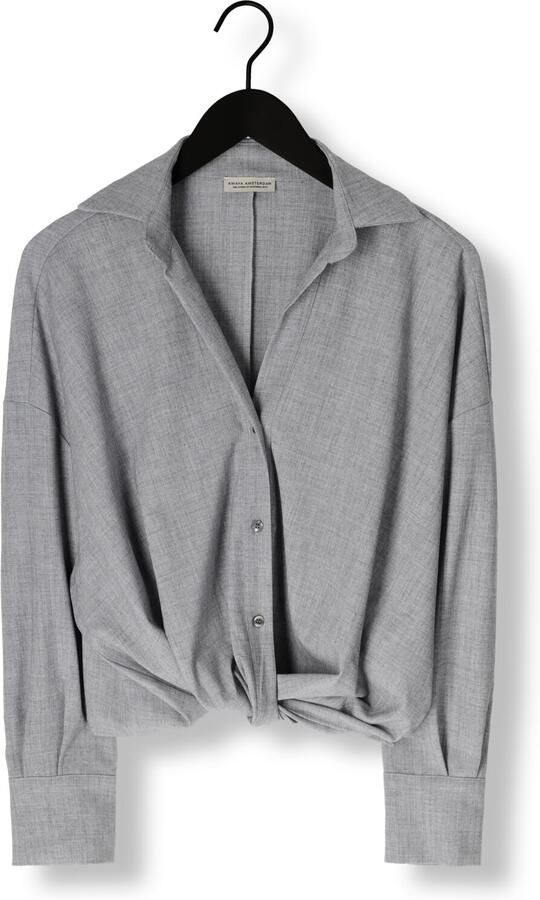 AMAYA AMSTERDAM Dames Blouses Hailey A55 Grijs - Foto 3