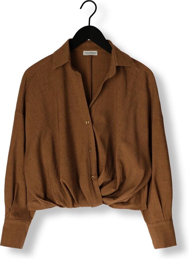 AMAYA AMSTERDAM Dames Blouses Hailey Bruin - Foto 2