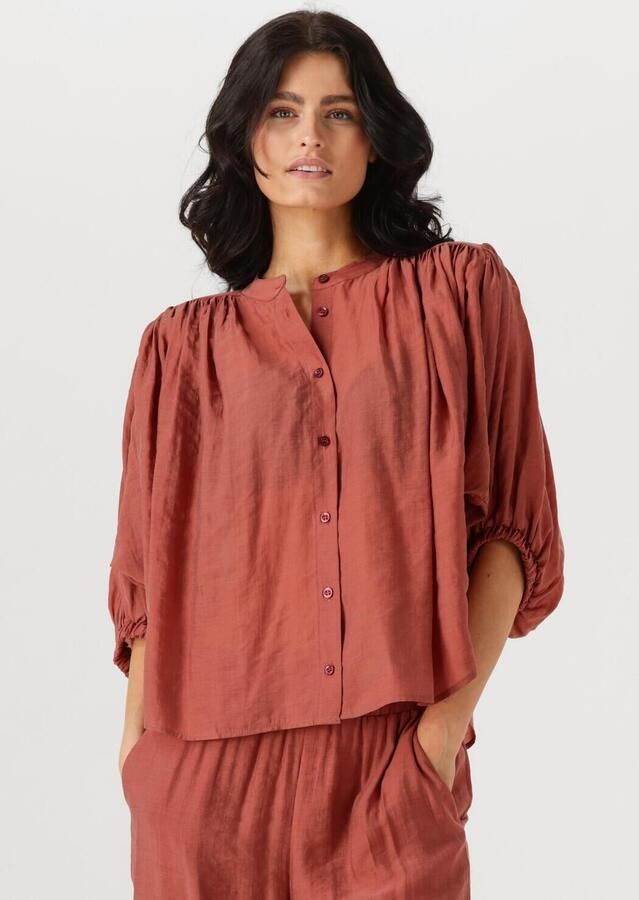 AMAYA AMSTERDAM Dames Blouses Juno Blouse Rood - Foto 4