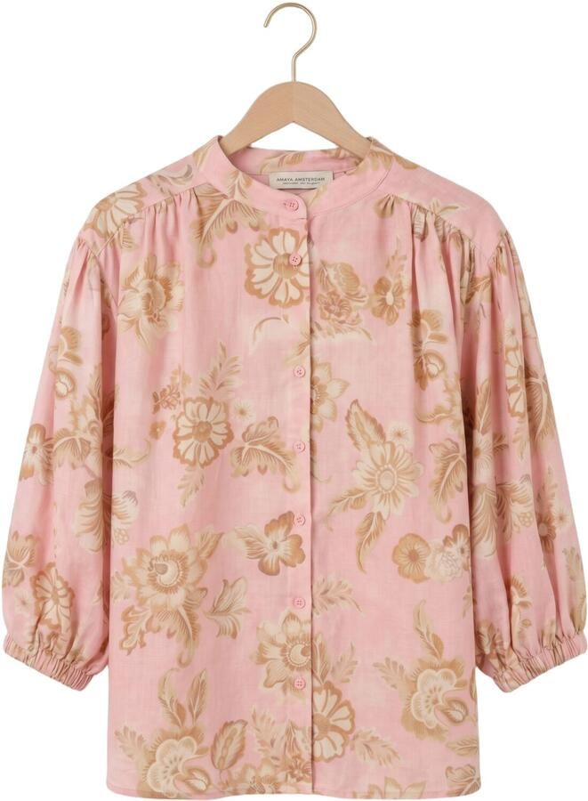 AMAYA AMSTERDAM Dames Blouses Juno Blouse Roze - Foto 2