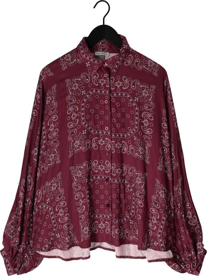 AMAYA AMSTERDAM Dames Blouses Louise Bordeaux - Foto 2