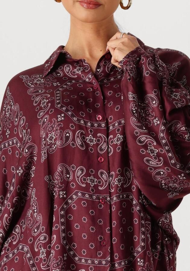 AMAYA AMSTERDAM Dames Blouses Louise Bordeaux - Foto 3