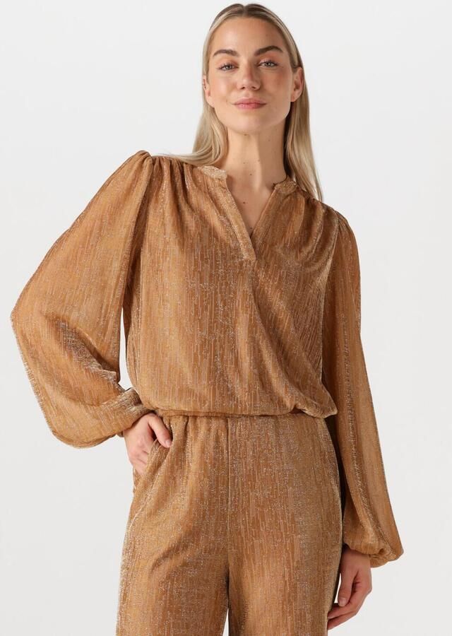 AMAYA AMSTERDAM Dames Blouses Mary Goudkleurig - Foto 4