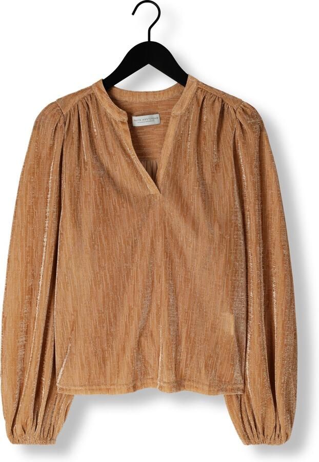 AMAYA AMSTERDAM Dames Blouses Mary Goudkleurig - Foto 3