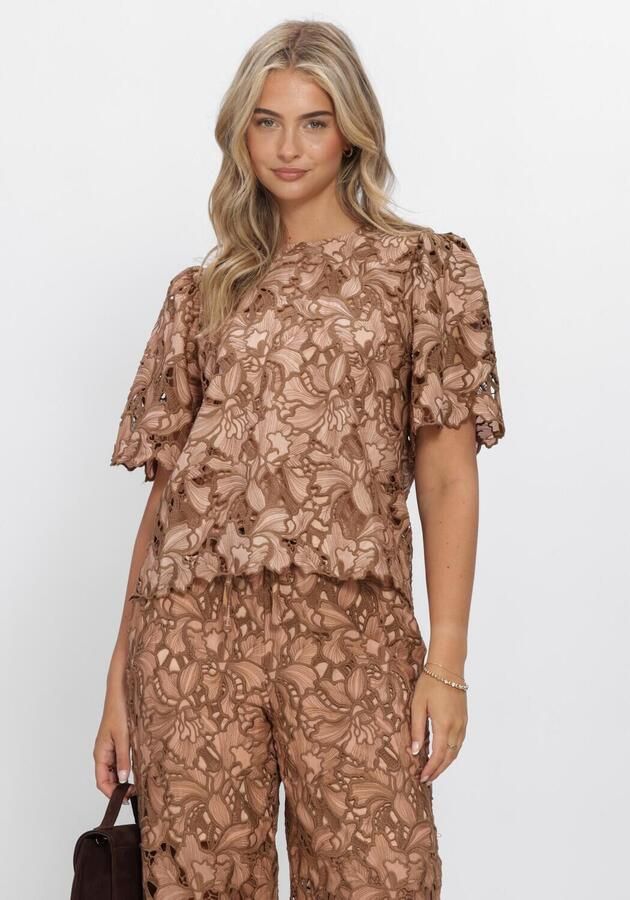 AMAYA AMSTERDAM Dames Blouses Meggan Top Camel