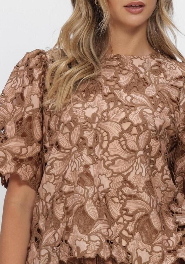 AMAYA AMSTERDAM Dames Blouses Meggan Top Camel - Foto 3