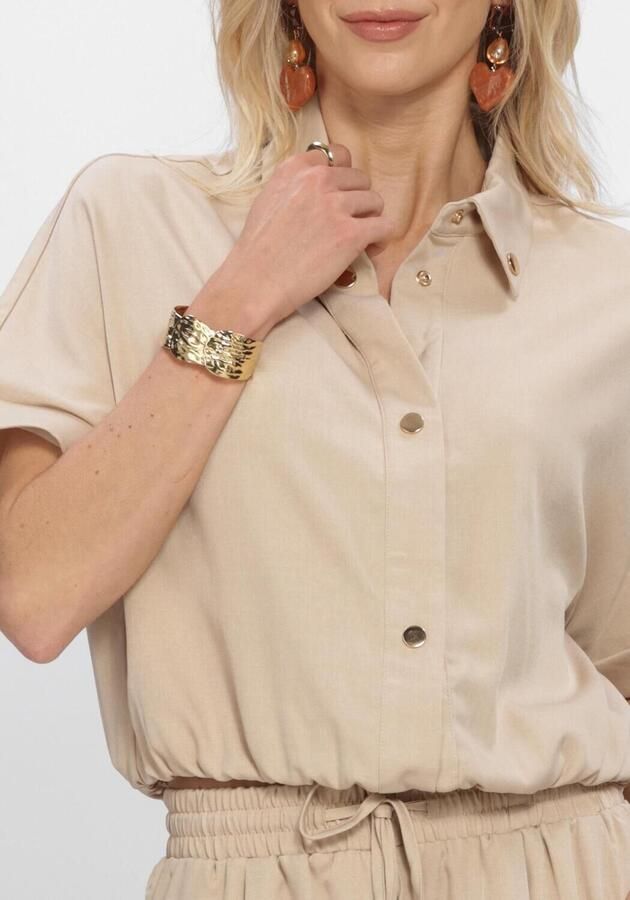 AMAYA AMSTERDAM Dames Blouses Sam Top Beige - Foto 4