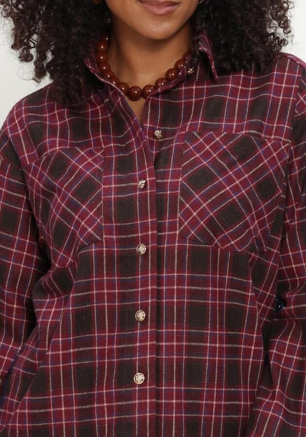 AMAYA AMSTERDAM Dames Blouses The Muse Blouse Bordeaux - Foto 4