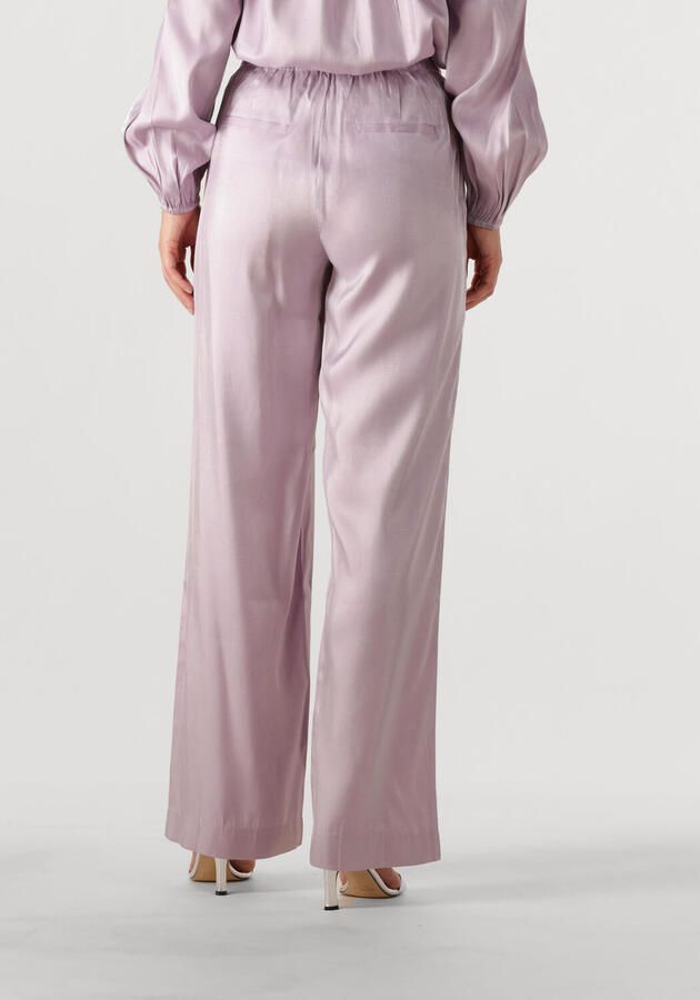 AMAYA Amsterdam straight high waist broek lila