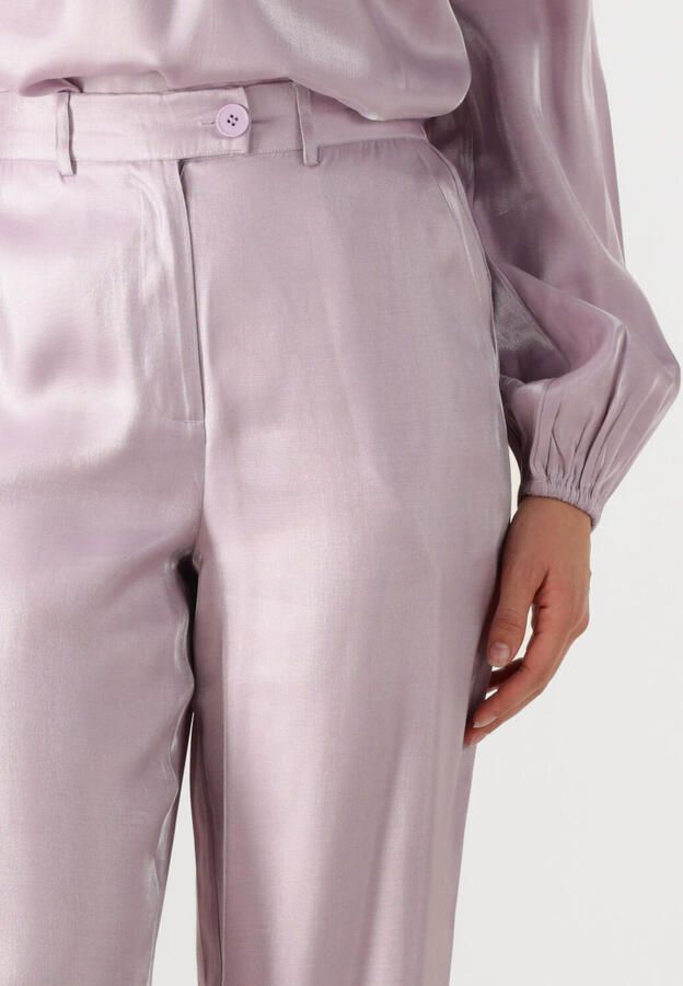 AMAYA Amsterdam straight high waist broek lila - Foto 2