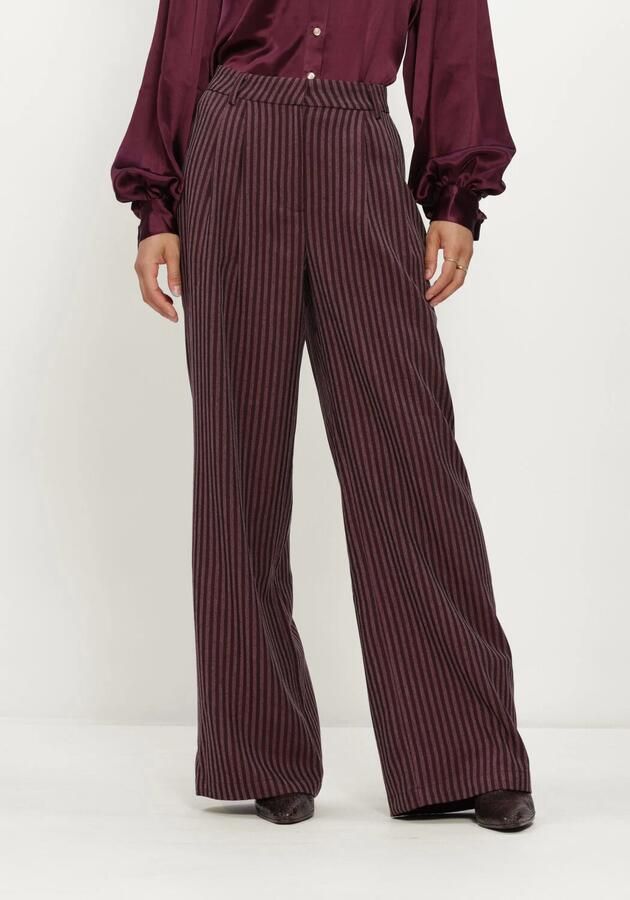 AMAYA AMSTERDAM Dames Broeken Adeline Pants Bordeaux
