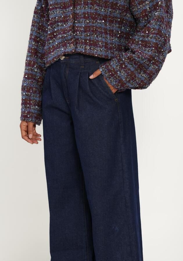 AMAYA AMSTERDAM Dames Broeken Aria Pants Donkerblauw - Foto 3