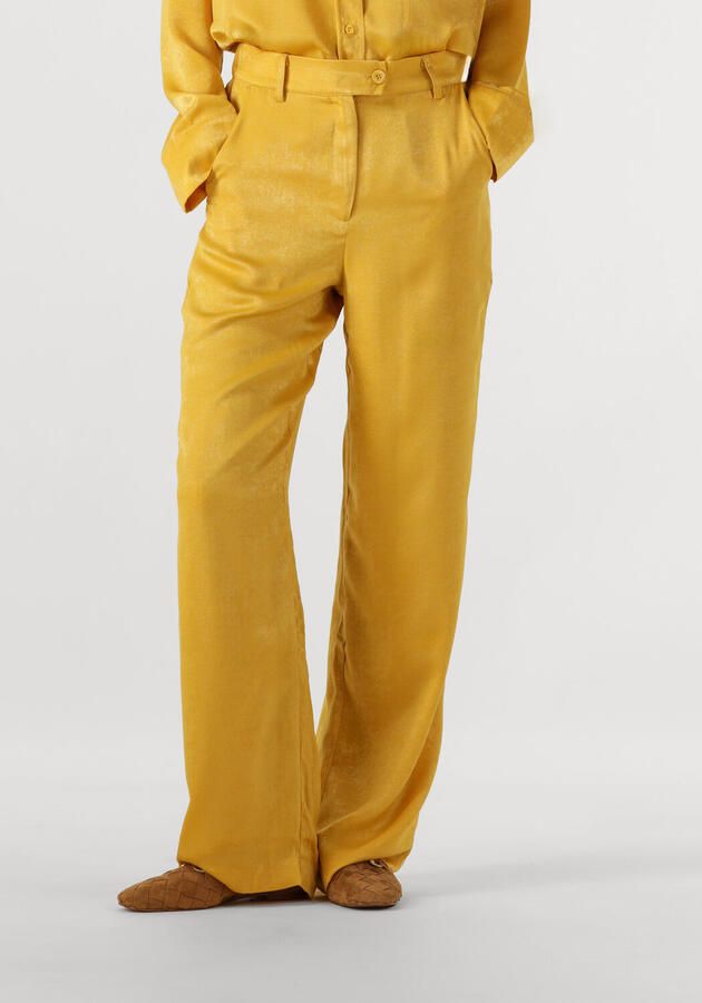 AMAYA AMSTERDAM Dames Broeken Bellini Pants Geel - Foto 4