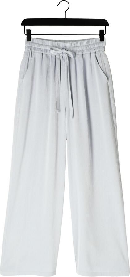 AMAYA Amsterdam satijnen high waist broek lichtblauw - Foto 4