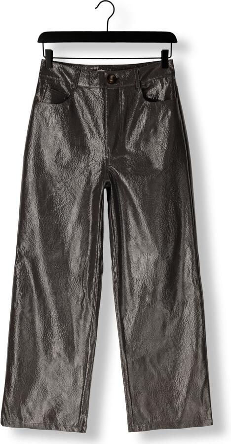 AMAYA AMSTERDAM Dames Broeken Loua Pants Donkergrijs - Foto 3