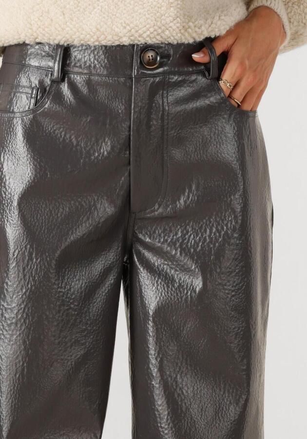 AMAYA AMSTERDAM Dames Broeken Loua Pants Donkergrijs - Foto 2