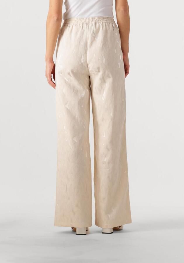 AMAYA Amsterdam straight high waist broek beige